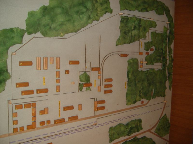 Museum map of Sobibor Camp